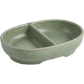 Avibe SplitServe Divided Stoneware Pet Dish Sage 18 oz